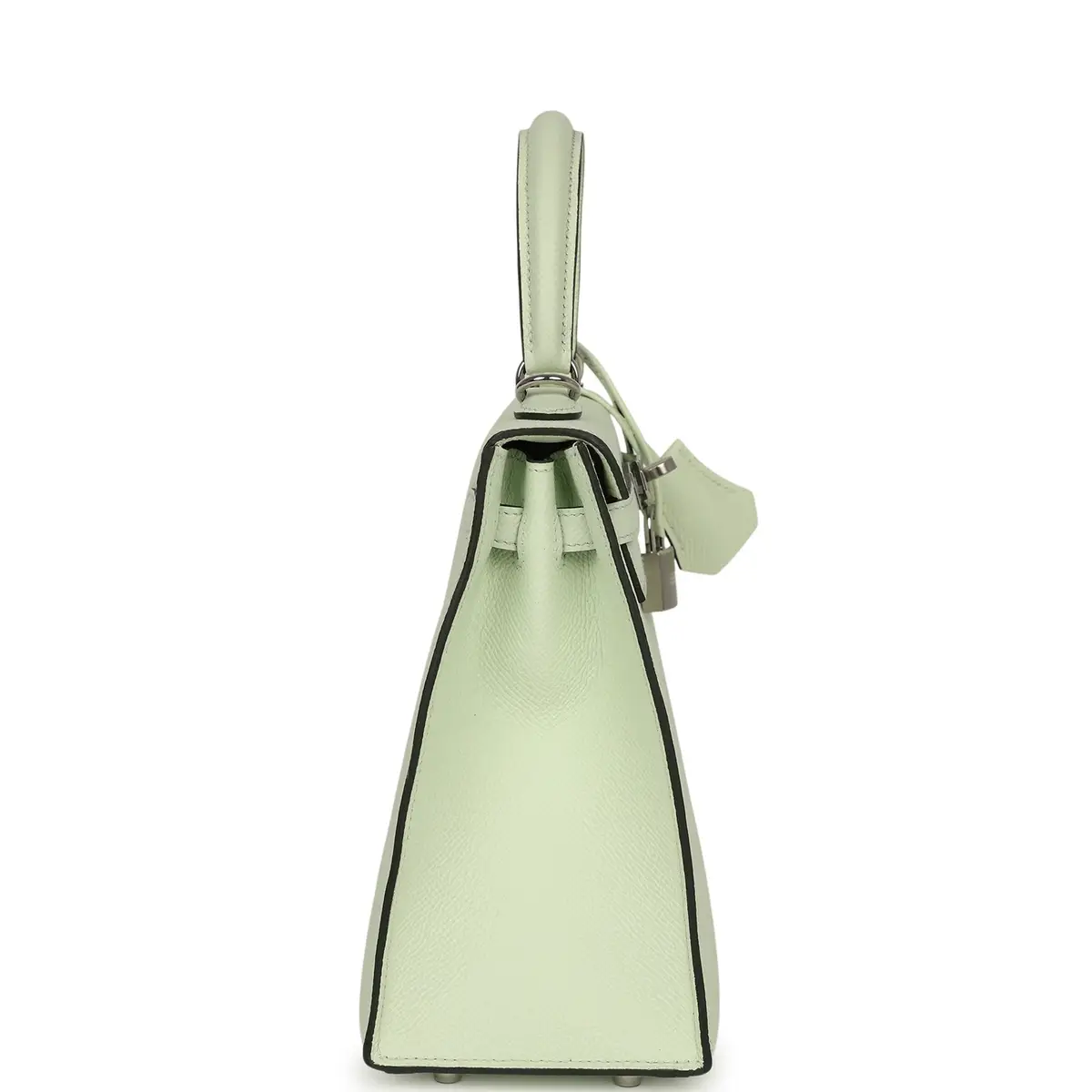 HERMÈS Hermes Kelly Sellier 25 Vert Fizz Epsom Palladium Hardware | Thumbnail 3