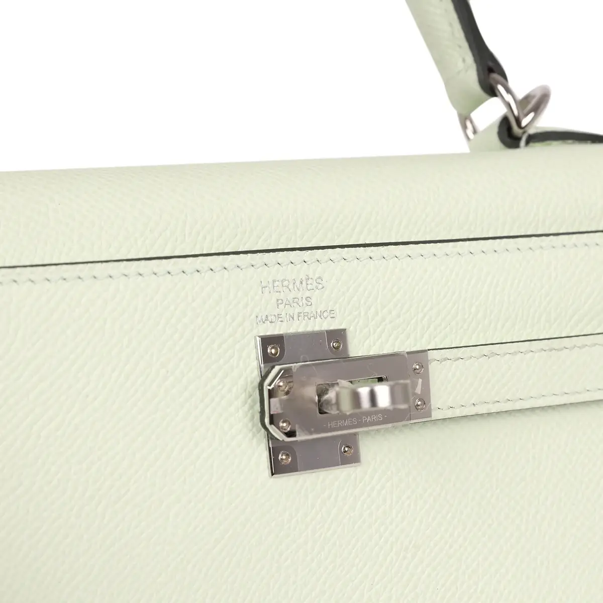 HERMÈS Hermes Kelly Sellier 25 Vert Fizz Epsom Palladium Hardware | Thumbnail 7