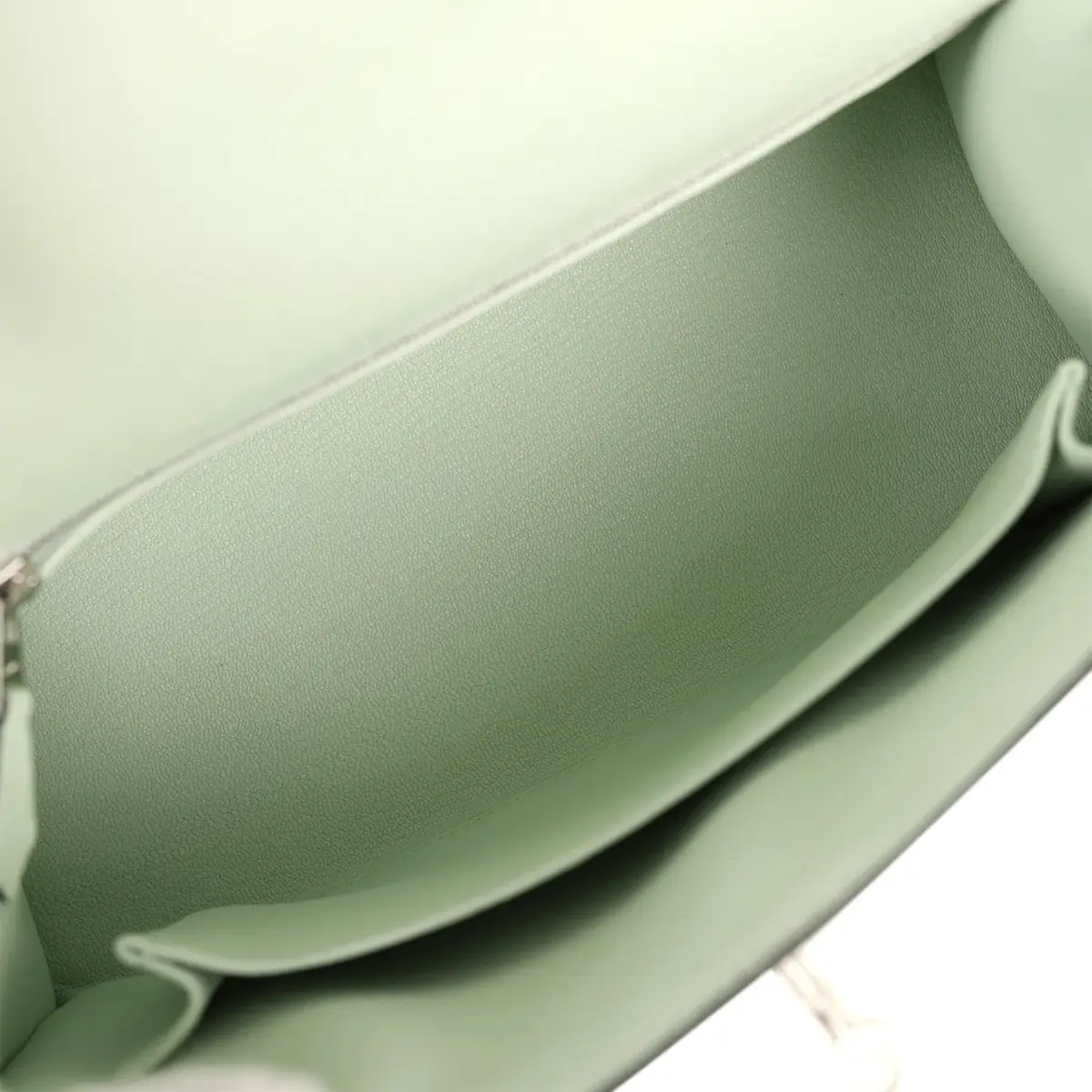 HERMÈS Hermes Kelly Sellier 25 Vert Fizz Epsom Palladium Hardware | Thumbnail 8