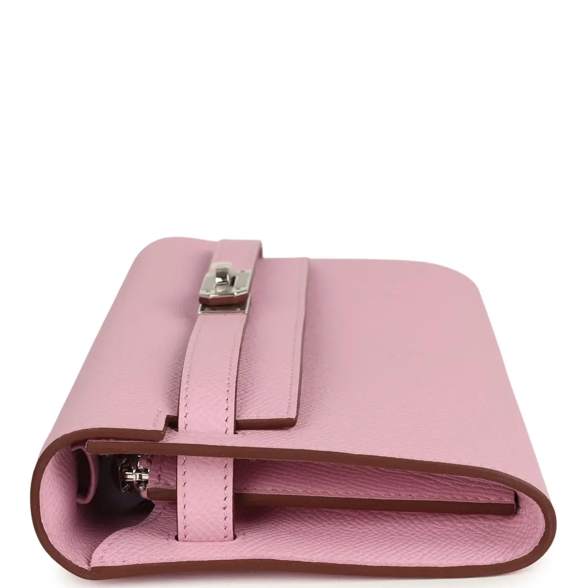 HERMÈS Hermes Kelly Wallet To Go Mauve Sylvestre Epsom Palladium Hardware | Thumbnail 3