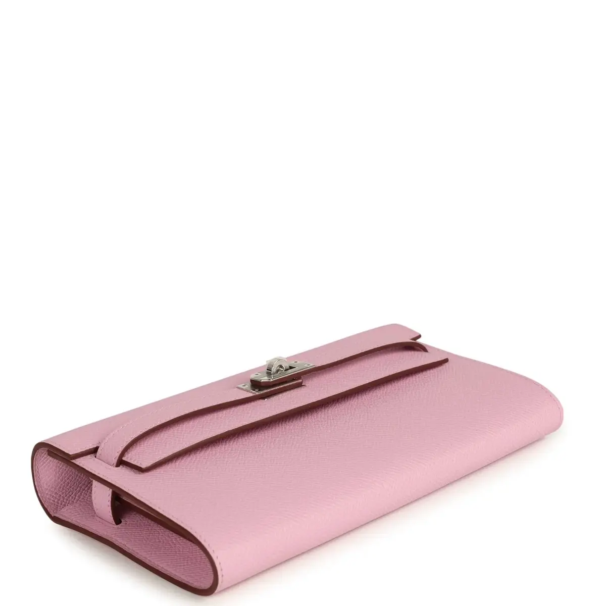 HERMÈS Hermes Kelly Wallet To Go Mauve Sylvestre Epsom Palladium Hardware | Thumbnail 5