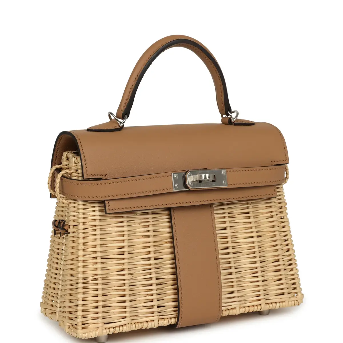 HERMÈS Hermes Mini Picnic Kelly 20 Chai Swift Palladium Hardware | Thumbnail 2