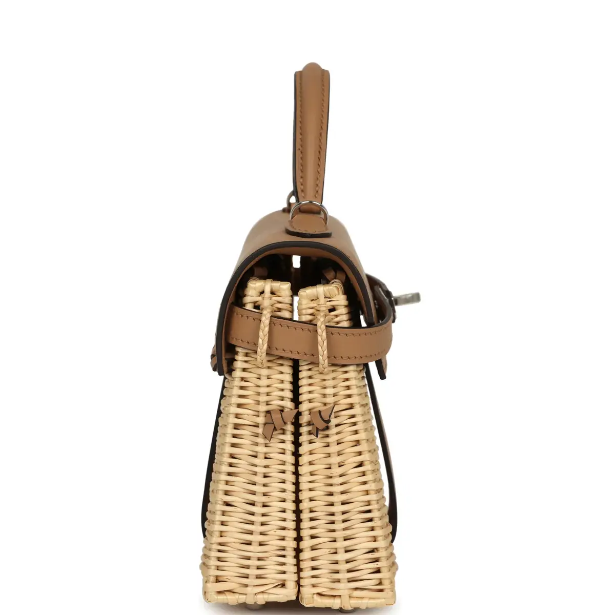 HERMÈS Hermes Mini Picnic Kelly 20 Chai Swift Palladium Hardware | Thumbnail 3