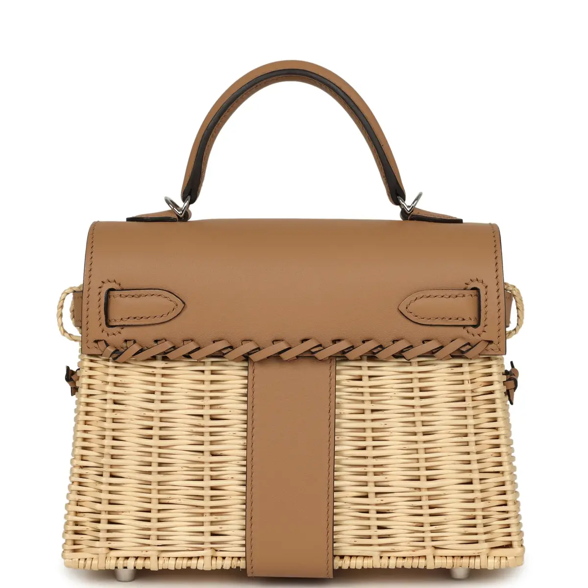 HERMÈS Hermes Mini Picnic Kelly 20 Chai Swift Palladium Hardware | Thumbnail 4
