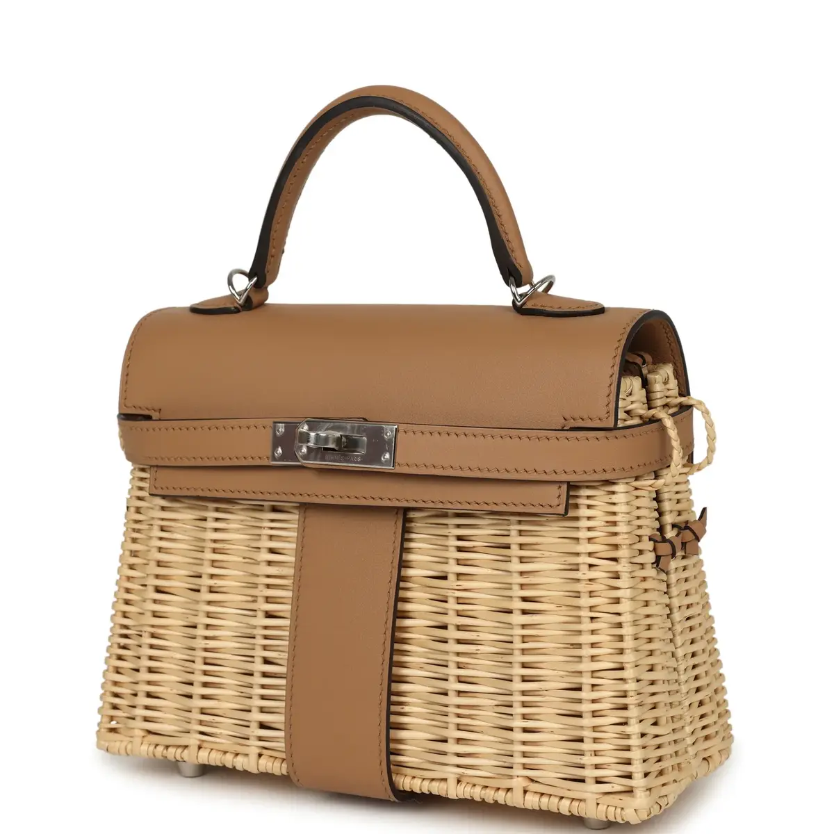 HERMÈS Hermes Mini Picnic Kelly 20 Chai Swift Palladium Hardware | Thumbnail 5