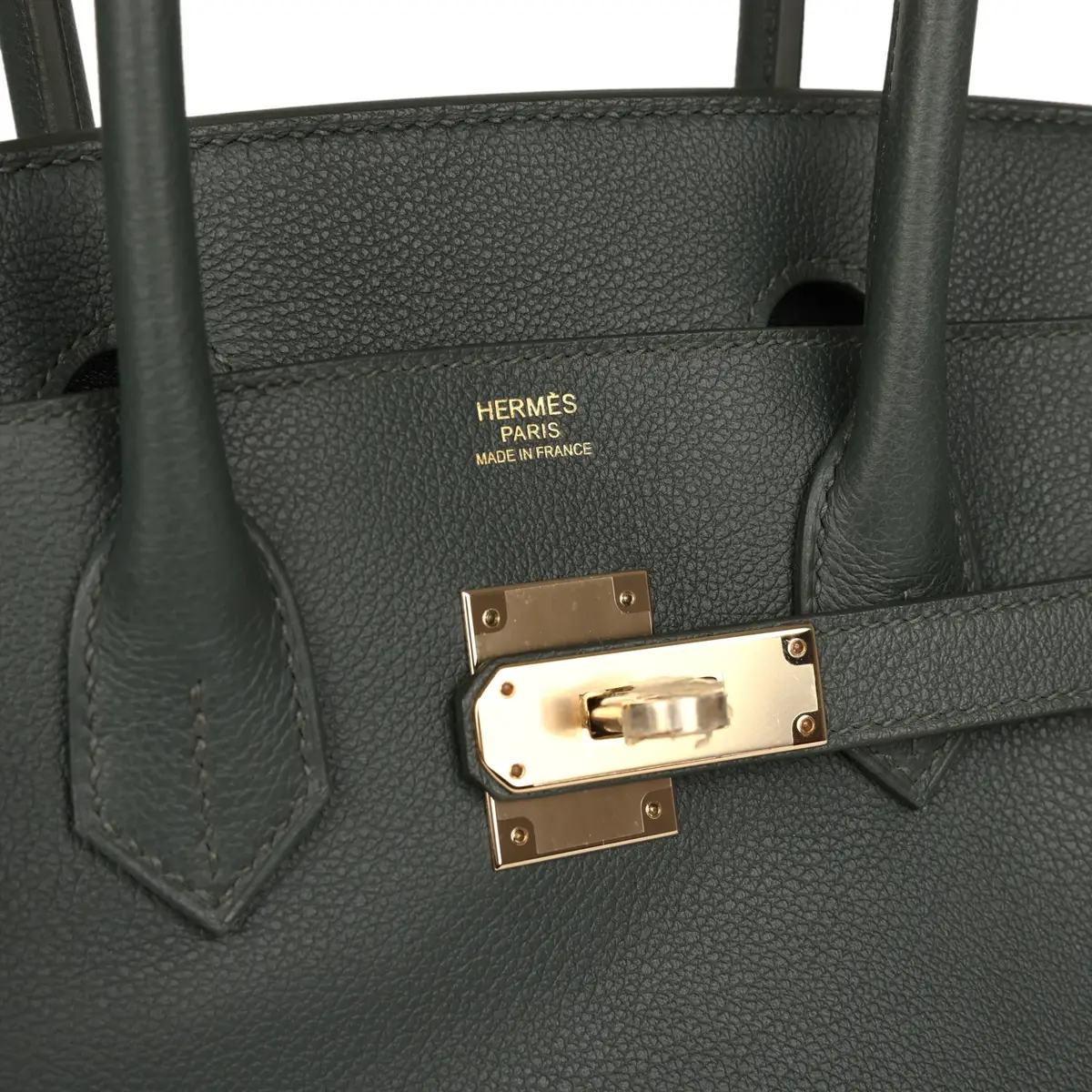 HERMÈS Hermes Shoulder Birkin Light 29 Vert Mangrove Evercolor Permabrass Hardware | Thumbnail 7 HERMÈS Hermes Shoulder Birkin Light 29 Vert Mangrove Evercolor Permabrass Hardware | Thumbnail 7
