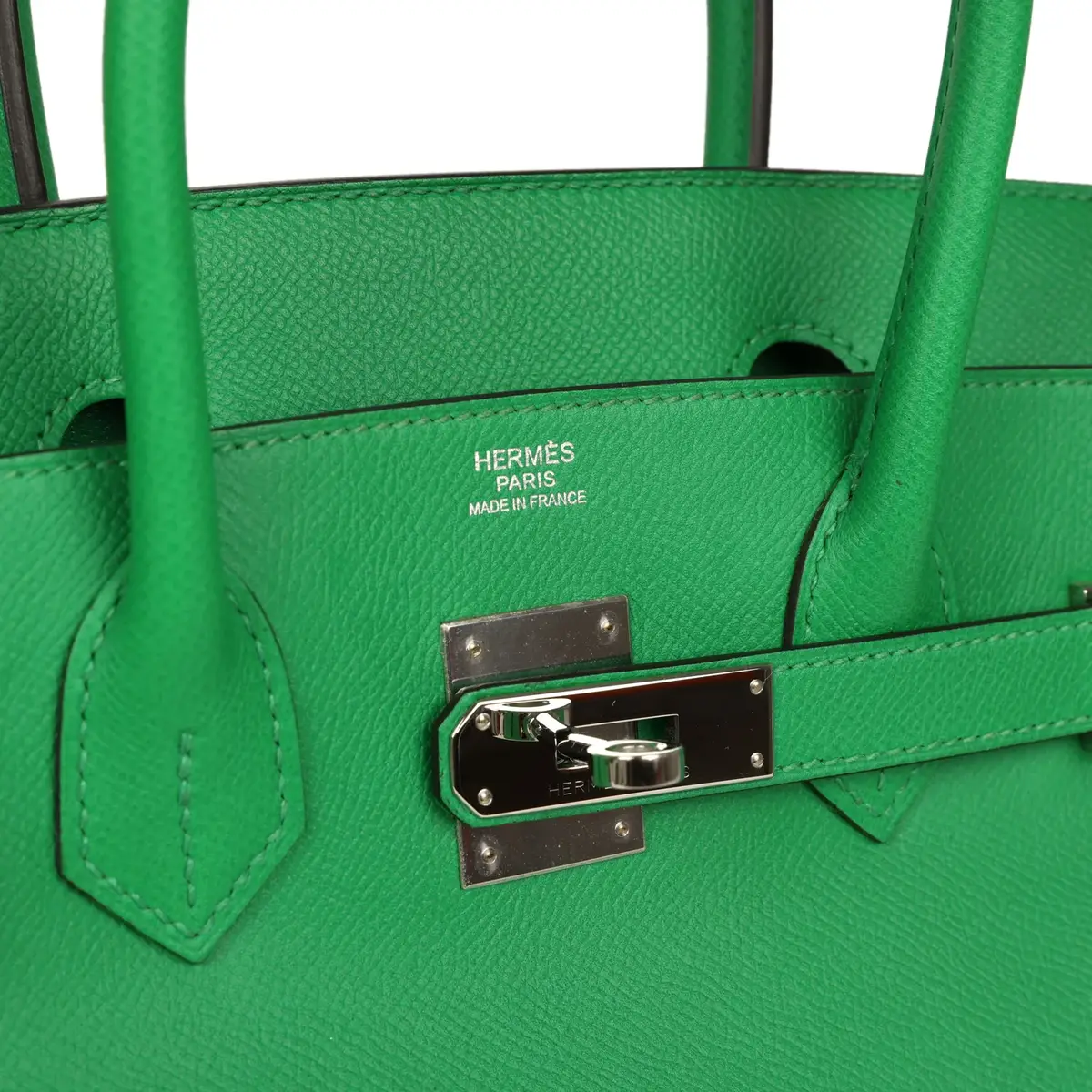 HERMÈS Pre-owned Hermes Birkin 30 Bambou Epsom Palladium Hardware | Thumbnail 7 HERMÈS Pre-owned Hermes Birkin 30 Bambou Epsom Palladium Hardware | Thumbnail 7