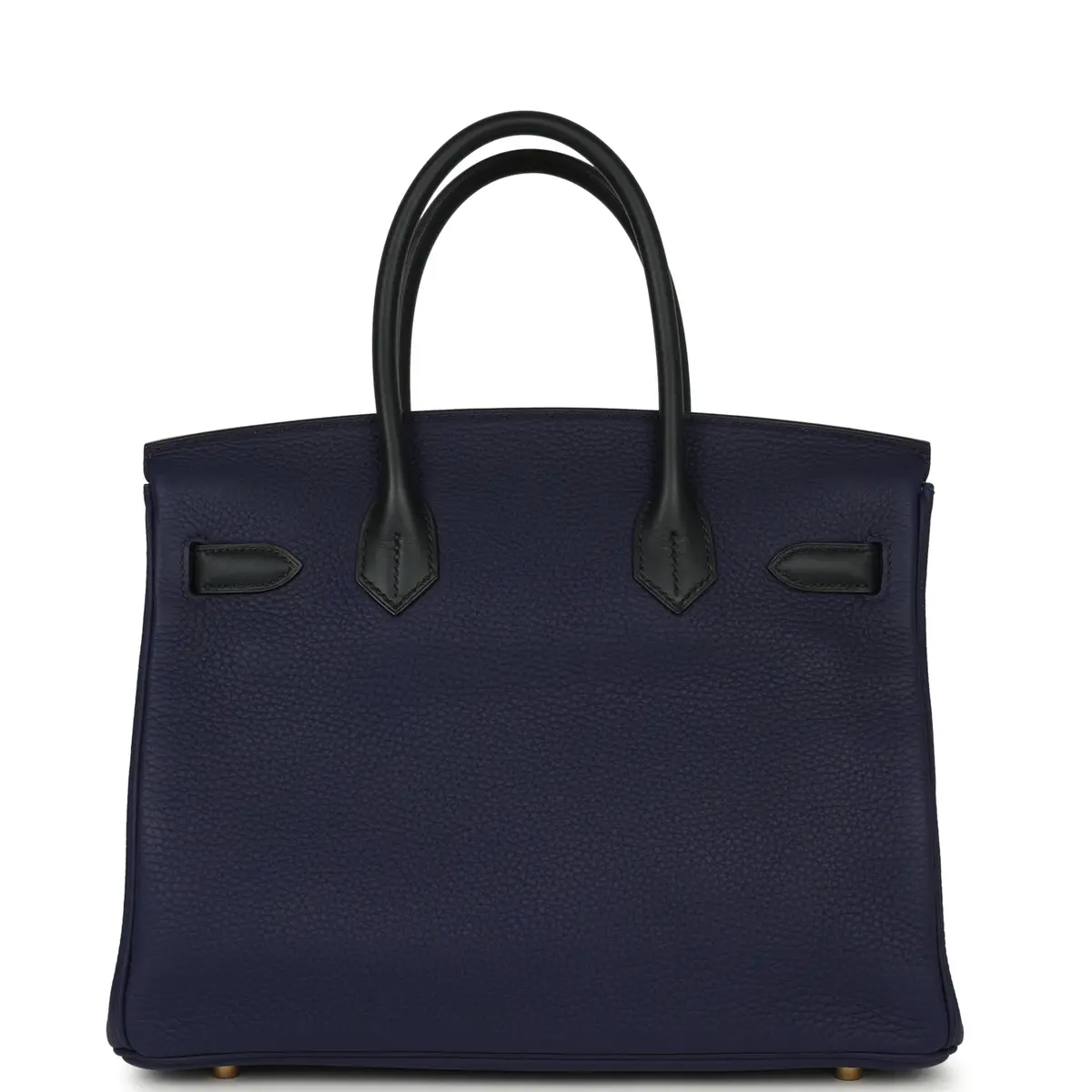 HERMÈS Pre-owned Hermes Birkin 30 Bleu Obscur Sombrero, Bleu Encre Clemence Gold Hardware | Thumbnail 4 HERMÈS Pre-owned Hermes Birkin 30 Bleu Obscur Sombrero, Bleu Encre Clemence Gold Hardware | Thumbnail 4