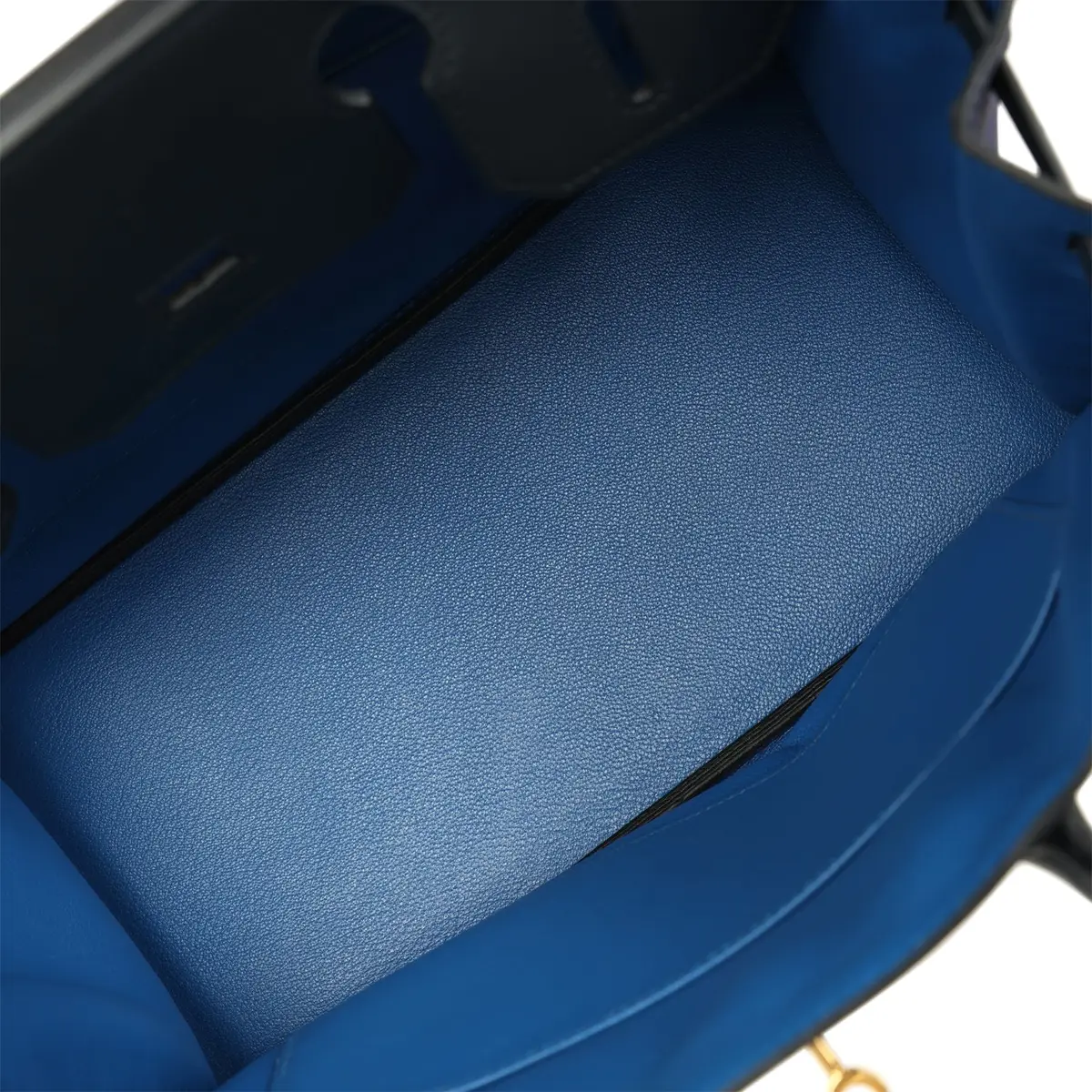 HERMÈS Pre-owned Hermes Birkin 30 Bleu Obscur Sombrero, Bleu Encre Clemence Gold Hardware | Thumbnail 8 HERMÈS Pre-owned Hermes Birkin 30 Bleu Obscur Sombrero, Bleu Encre Clemence Gold Hardware | Thumbnail 8