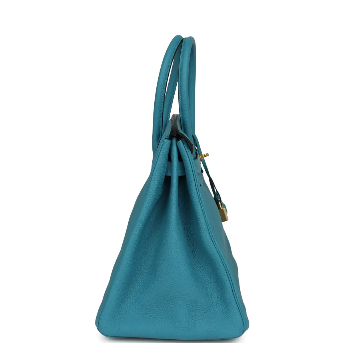 HERMÈS Pre-owned Hermes Birkin 35 Turquoise Togo Gold Hardware | Thumbnail 3 HERMÈS Pre-owned Hermes Birkin 35 Turquoise Togo Gold Hardware | Thumbnail 3