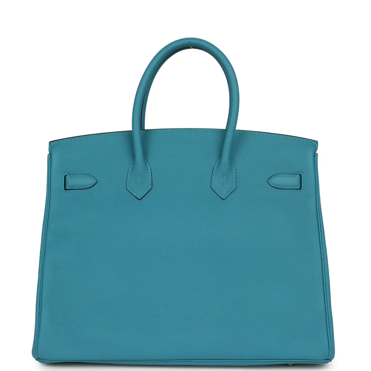 HERMÈS Pre-owned Hermes Birkin 35 Turquoise Togo Gold Hardware | Thumbnail 4 HERMÈS Pre-owned Hermes Birkin 35 Turquoise Togo Gold Hardware | Thumbnail 4