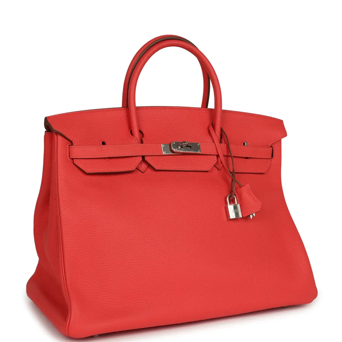 HERMÈS Pre-owned Hermes Birkin 40 Rose Jaipur Togo Palladium Hardware | Thumbnail 2 HERMÈS Pre-owned Hermes Birkin 40 Rose Jaipur Togo Palladium Hardware | Thumbnail 2