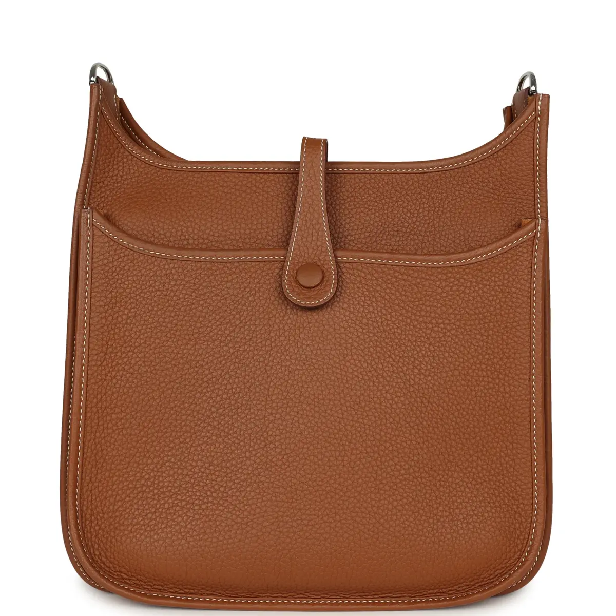 HERMÈS Pre-owned Hermes Evelyne III PM Gold Clemence Palladium Hardware | Thumbnail 4 HERMÈS Pre-owned Hermes Evelyne III PM Gold Clemence Palladium Hardware | Thumbnail 4