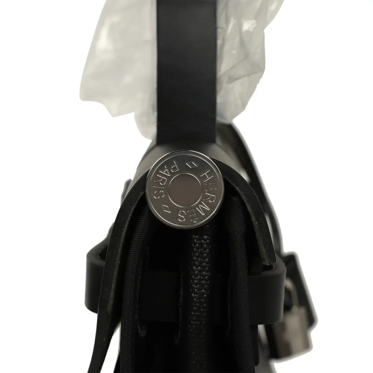 HERMÈS Pre-owned Hermes Herbag Zip PM 31 Black Toile H Berline, Black Hunter Palladium Hardware | Thumbnail 8