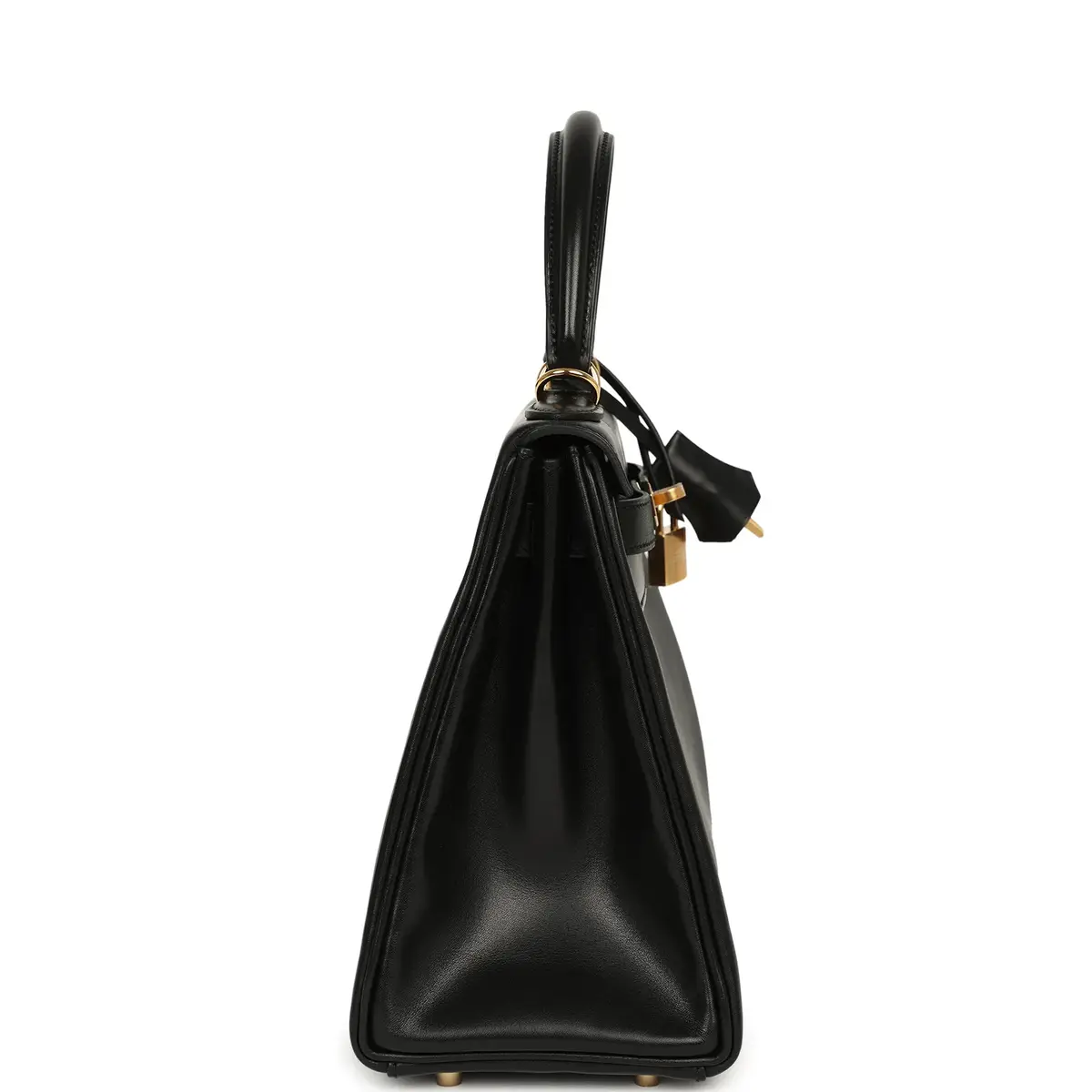 HERMÈS Pre-owned Hermes Kelly Retourne 28 Black Evercalf Gold Hardware | Thumbnail 3 HERMÈS Pre-owned Hermes Kelly Retourne 28 Black Evercalf Gold Hardware | Thumbnail 3
