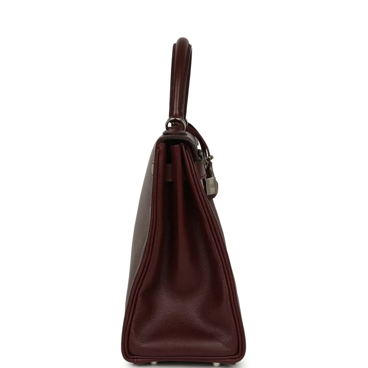 HERMÈS Pre-owned Hermes Kelly Retourne 32 Rouge H Evergrain Palladium Hardware | Thumbnail 3 HERMÈS Pre-owned Hermes Kelly Retourne 32 Rouge H Evergrain Palladium Hardware | Thumbnail 3