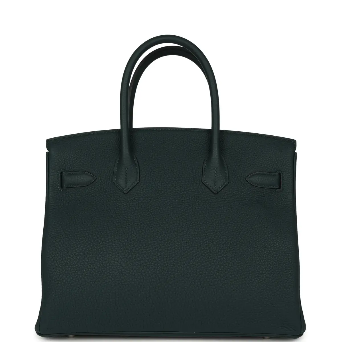 HERMÈS Pre-owned Hermes Officier Birkin 30 Vert Cypress, Bleu Zellige Togo Palladium Hardware | Thumbnail 4