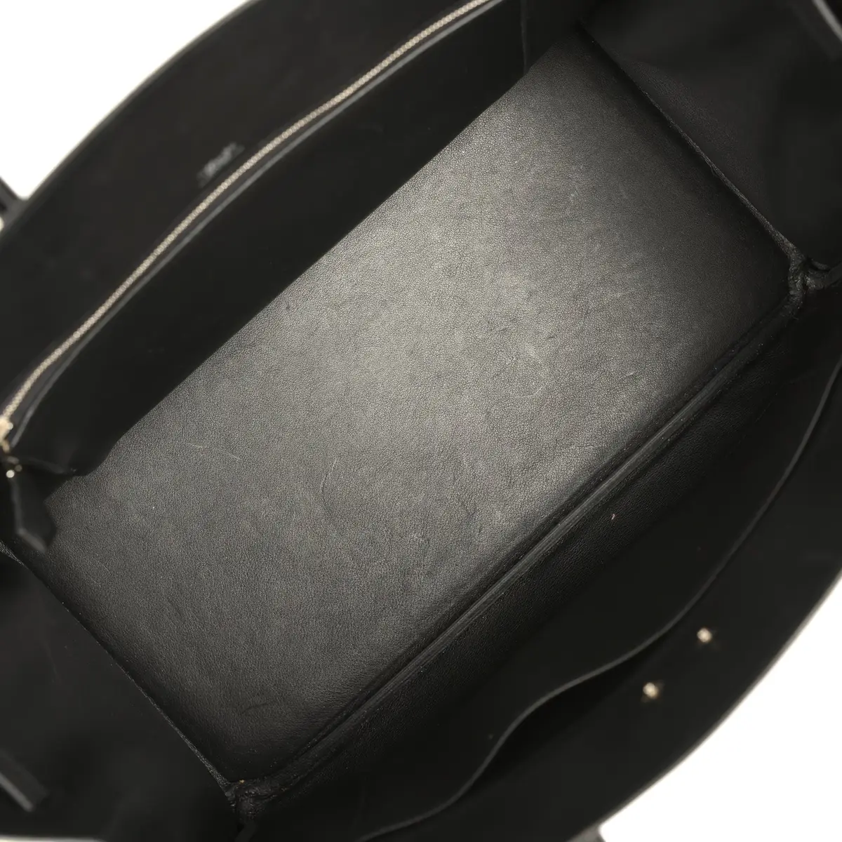 HERMÈS Pre-owned Hermes Shadow Birkin 35 Black Swift Palladium Hardware | Thumbnail 7 HERMÈS Pre-owned Hermes Shadow Birkin 35 Black Swift Palladium Hardware | Thumbnail 7