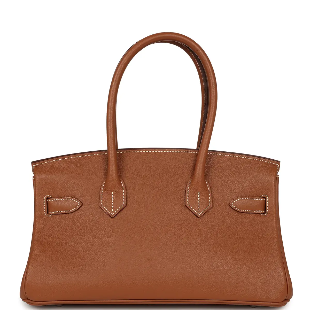 HERMÈS Pre-owned Hermes Shoulder Birkin Light 29 Gold Evercolor Palladium Hardware | Thumbnail 4 HERMÈS Pre-owned Hermes Shoulder Birkin Light 29 Gold Evercolor Palladium Hardware | Thumbnail 4