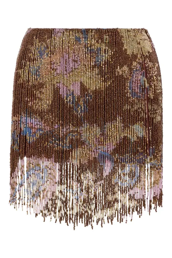 PatBo BOHO EMBROIDERY MINI SKIRT | Thumbnail 2