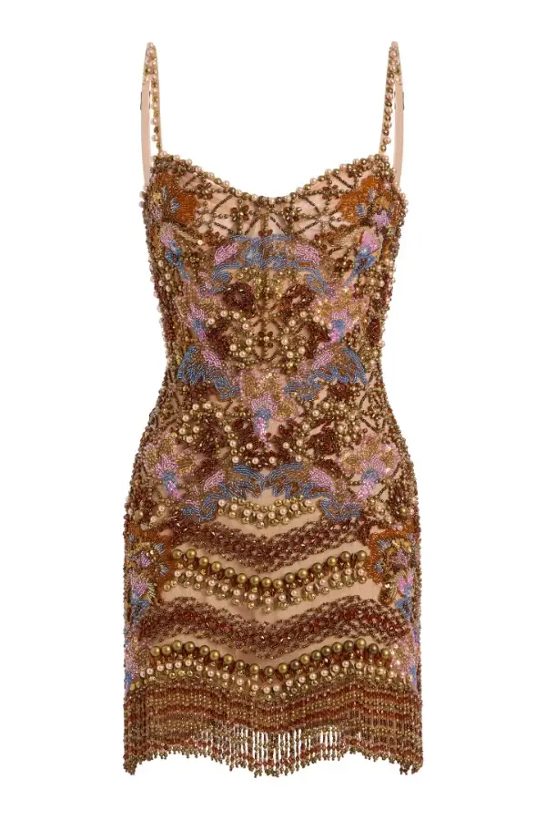 PatBo DIANA EMBROIDERY FRINGES MINI DRESS | Thumbnail 5