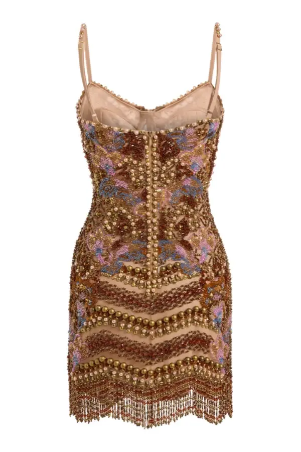 PatBo DIANA EMBROIDERY FRINGES MINI DRESS | Thumbnail 6