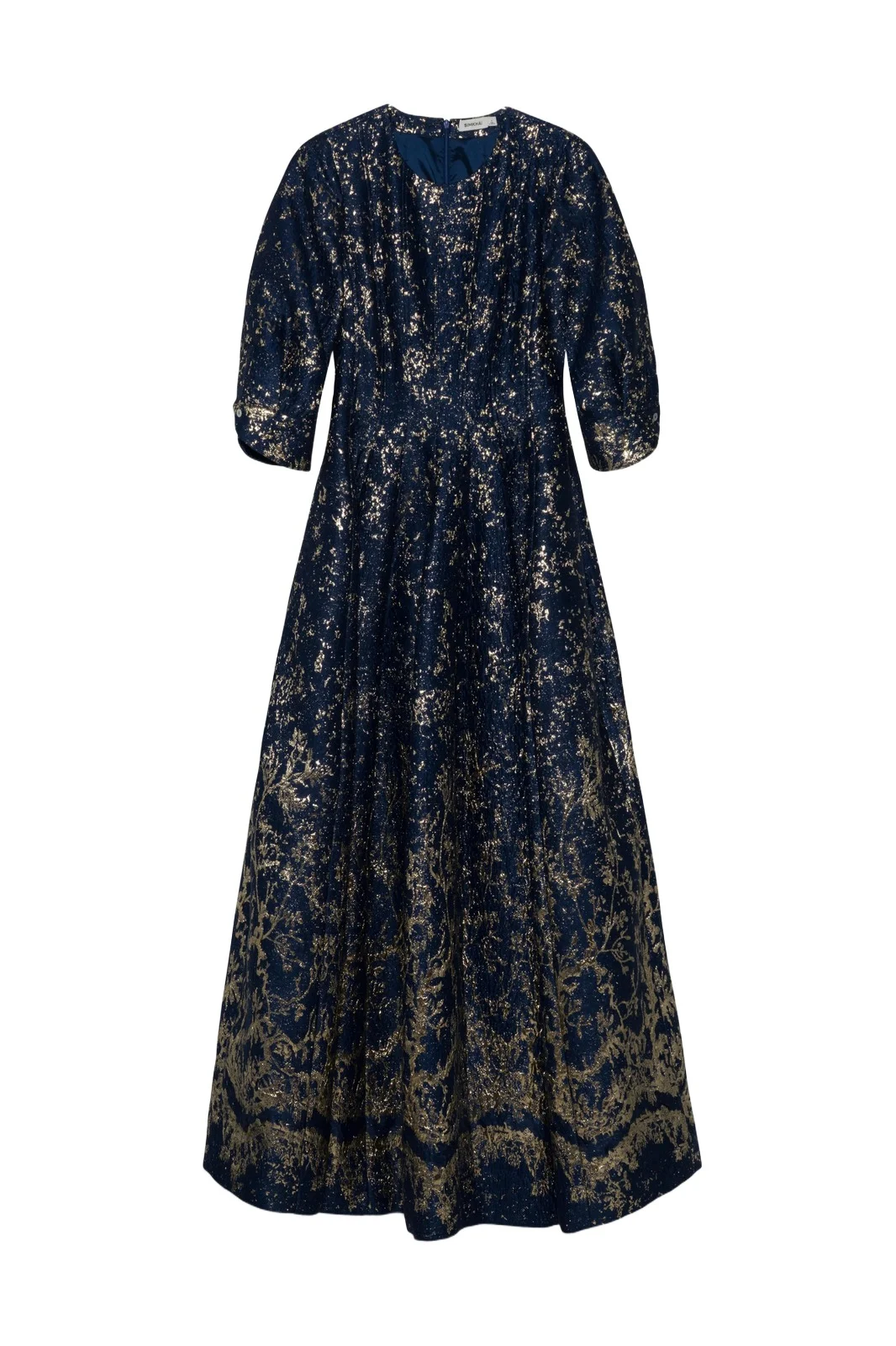 Claravelle Metallic Jacquard Gown Claravelle Metallic Jacquard Gown
