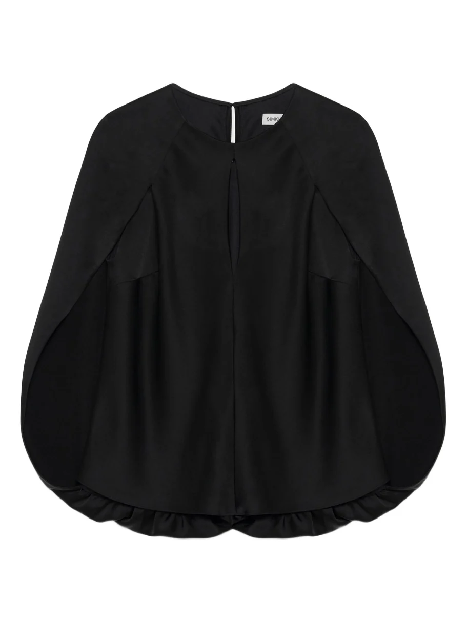 Lauren Satin Cape Top Lauren Satin Cape Top