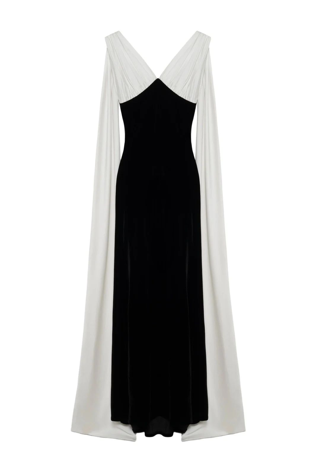 Mariselle Draped Velvet Gown Mariselle Draped Velvet Gown