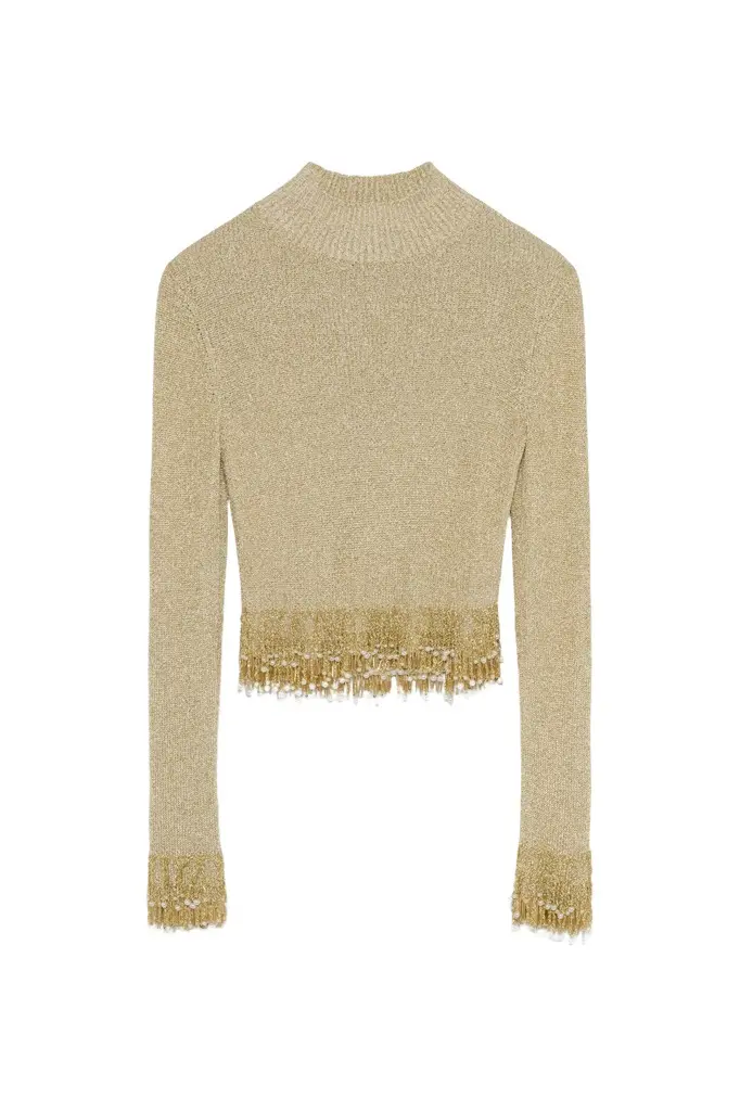 Tali Pearl Fringe Top Tali Pearl Fringe Top