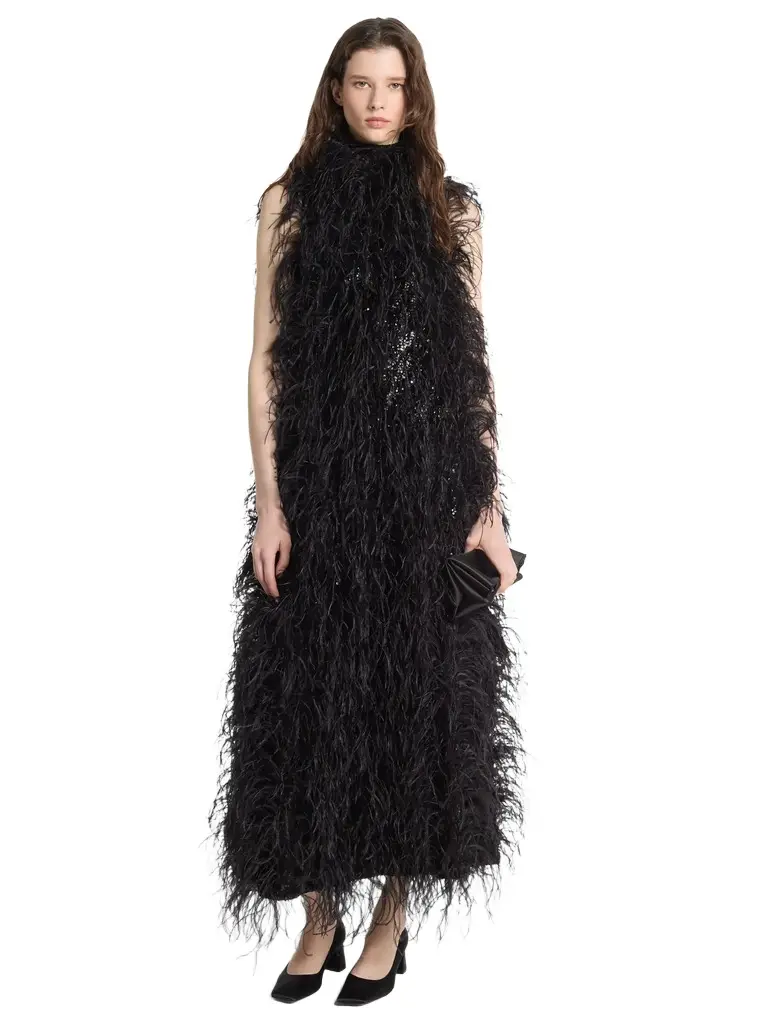 Michael Kors Collection Embroidered Crepe Jersey Gown in