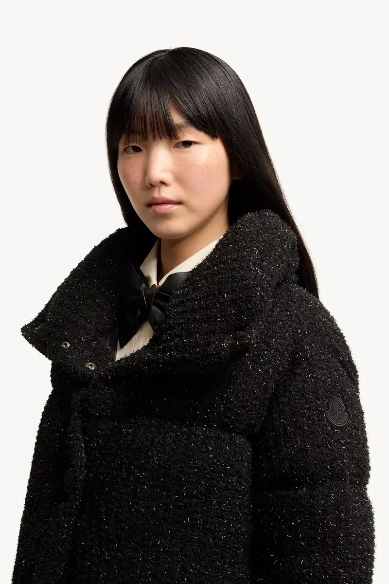 Moncler Almee Teddy Short Down Jacket | Thumbnail 4