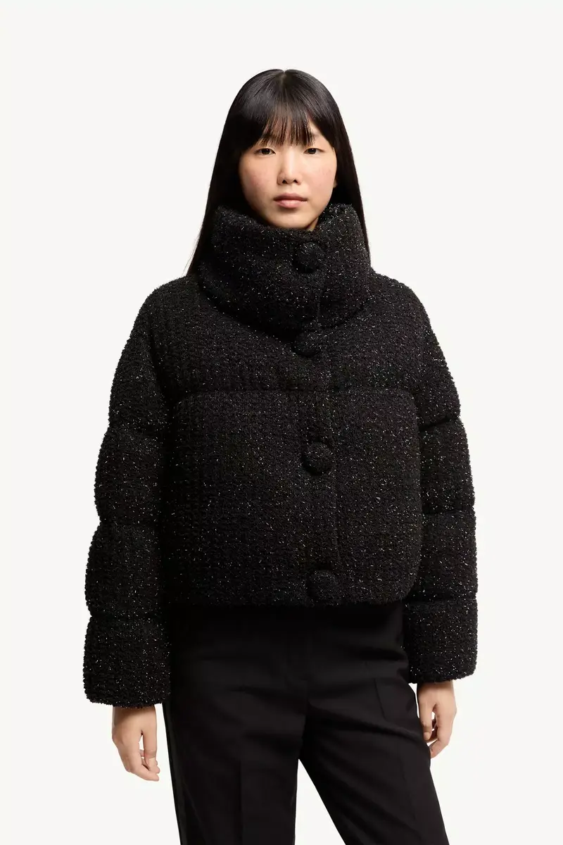 Moncler Almee Teddy Short Down Jacket | Thumbnail 5