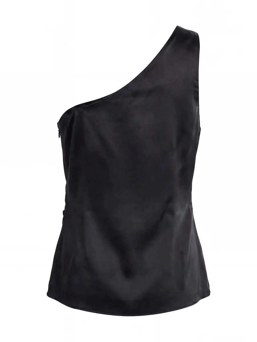 THE SEI Draped One-Shoulder Silk Top | Thumbnail 2 THE SEI Draped One-Shoulder Silk Top | Thumbnail 2