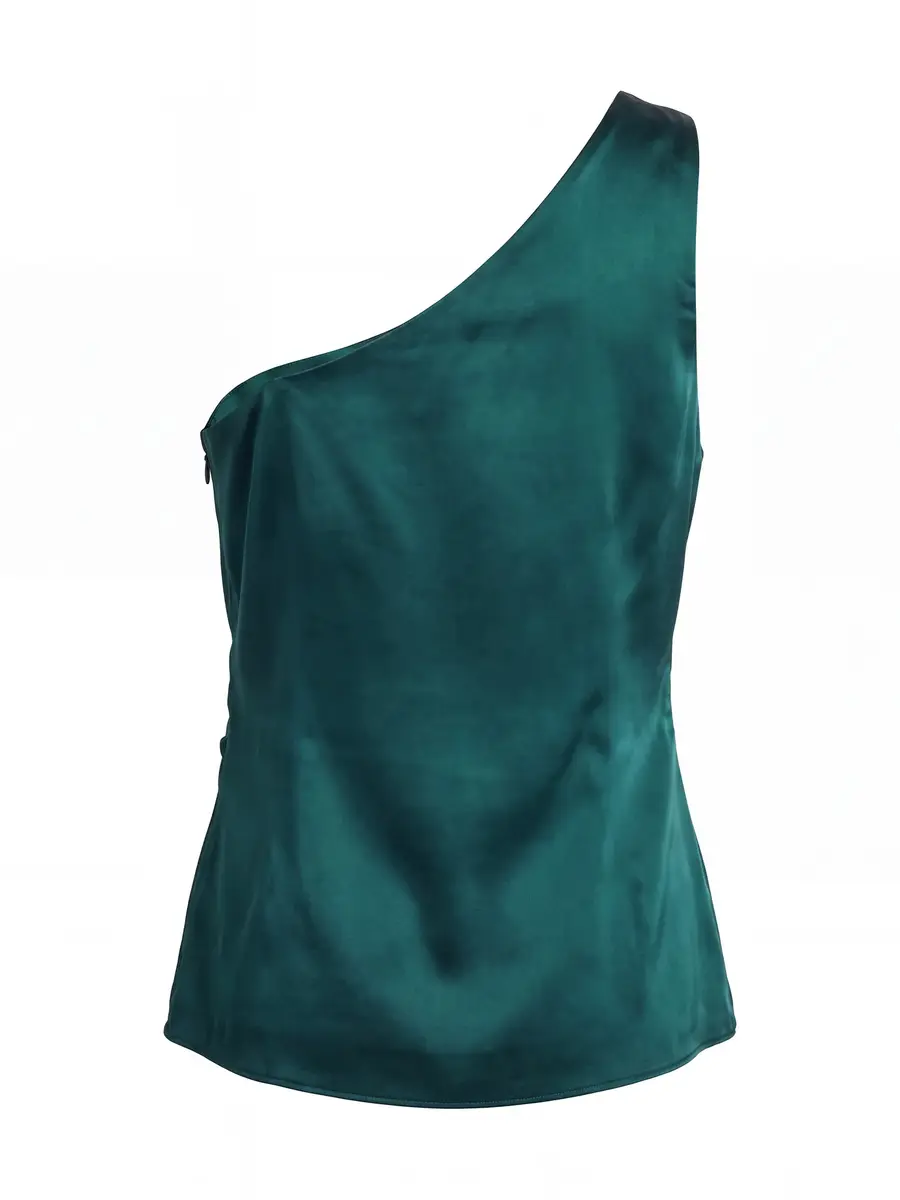 THE SEI Draped One-Shoulder Silk Top | Thumbnail 2 THE SEI Draped One-Shoulder Silk Top | Thumbnail 2
