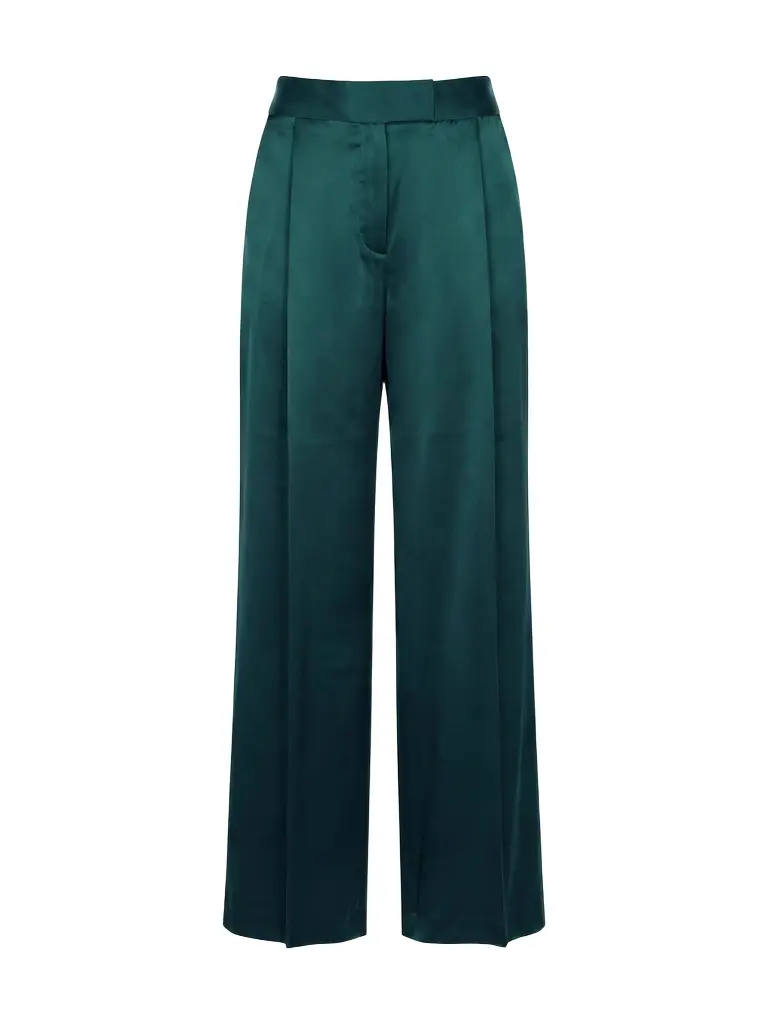 Relaxed Silk Trousers