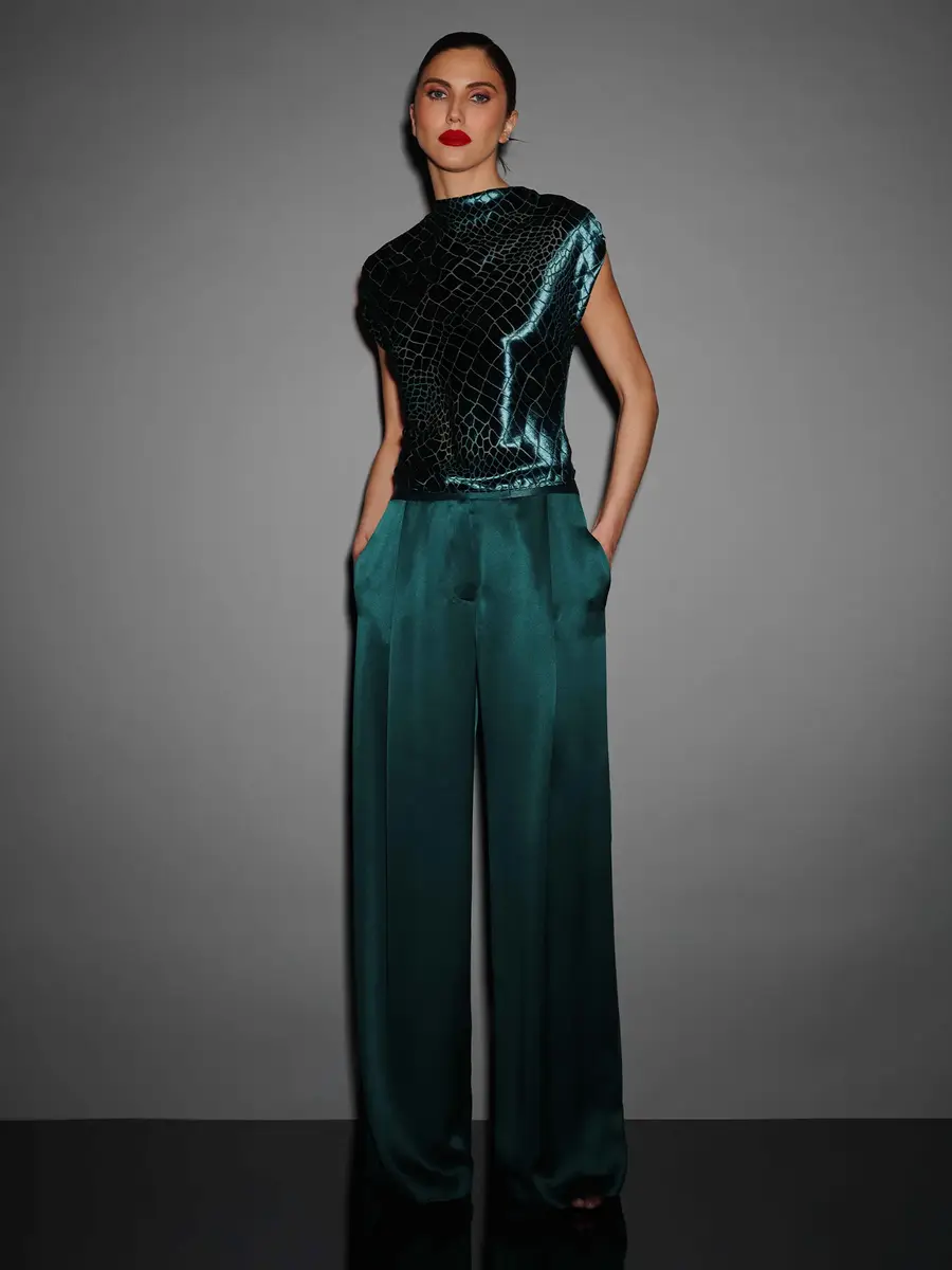 THE SEI Velvet High Neck Top | Thumbnail 2 THE SEI Velvet High Neck Top | Thumbnail 2