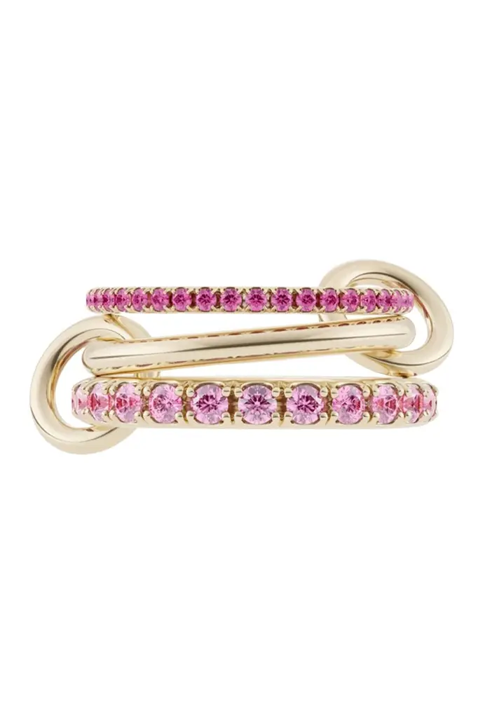 Ruby Norah Three Link Ring Ruby Norah Three Link Ring