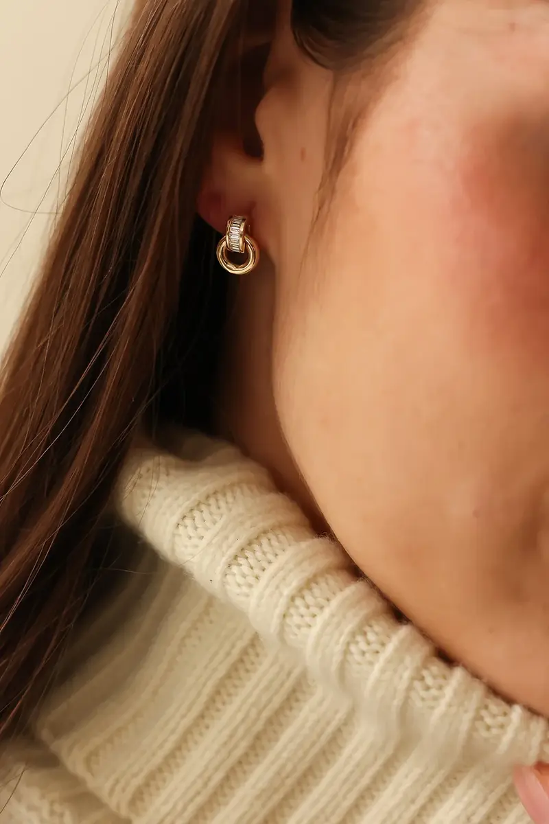 DANA REBECCA DESIGNS Diamond Sadie Interlocking Earrings | Thumbnail 2