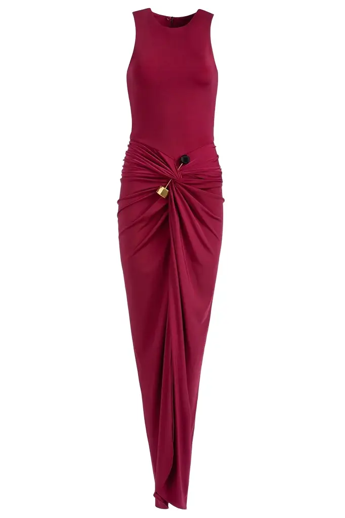 Silvia Tcherassi Leni Dress - Burgundy