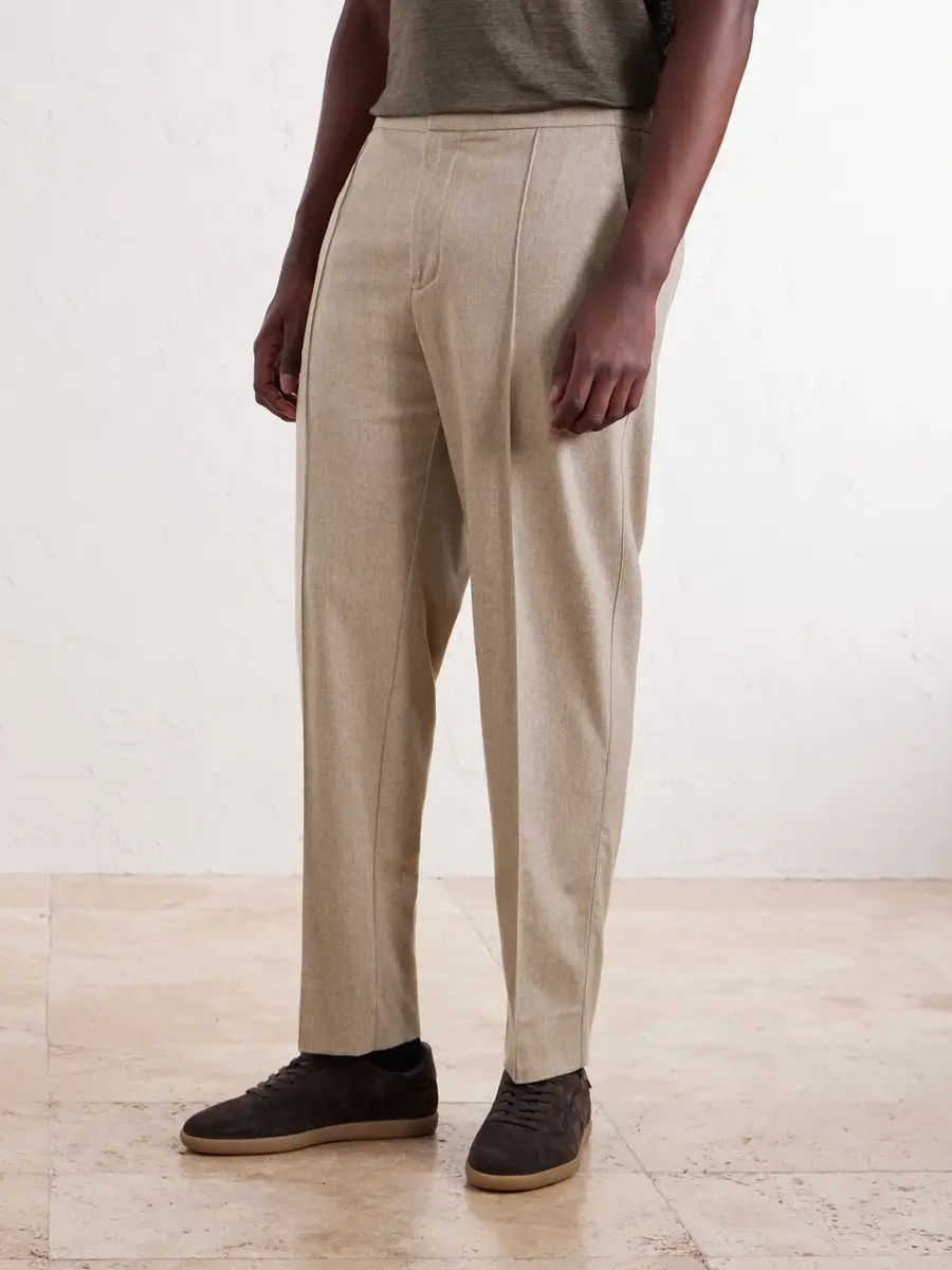 Zegna Straight-Leg Wool, Cashmere and Silk-Blend Trousers - Men | Thumbnail 3 Zegna Straight-Leg Wool, Cashmere and Silk-Blend Trousers - Men | Thumbnail 3
