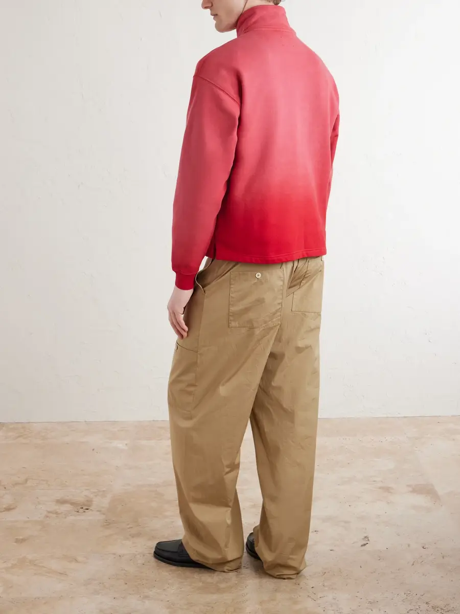 Aimé Leon Dore Logo-Embroidered Cotton-Jersey Half-Zip Sweatshirt - Men | Thumbnail 4 Aimé Leon Dore Logo-Embroidered Cotton-Jersey Half-Zip Sweatshirt - Men | Thumbnail 4
