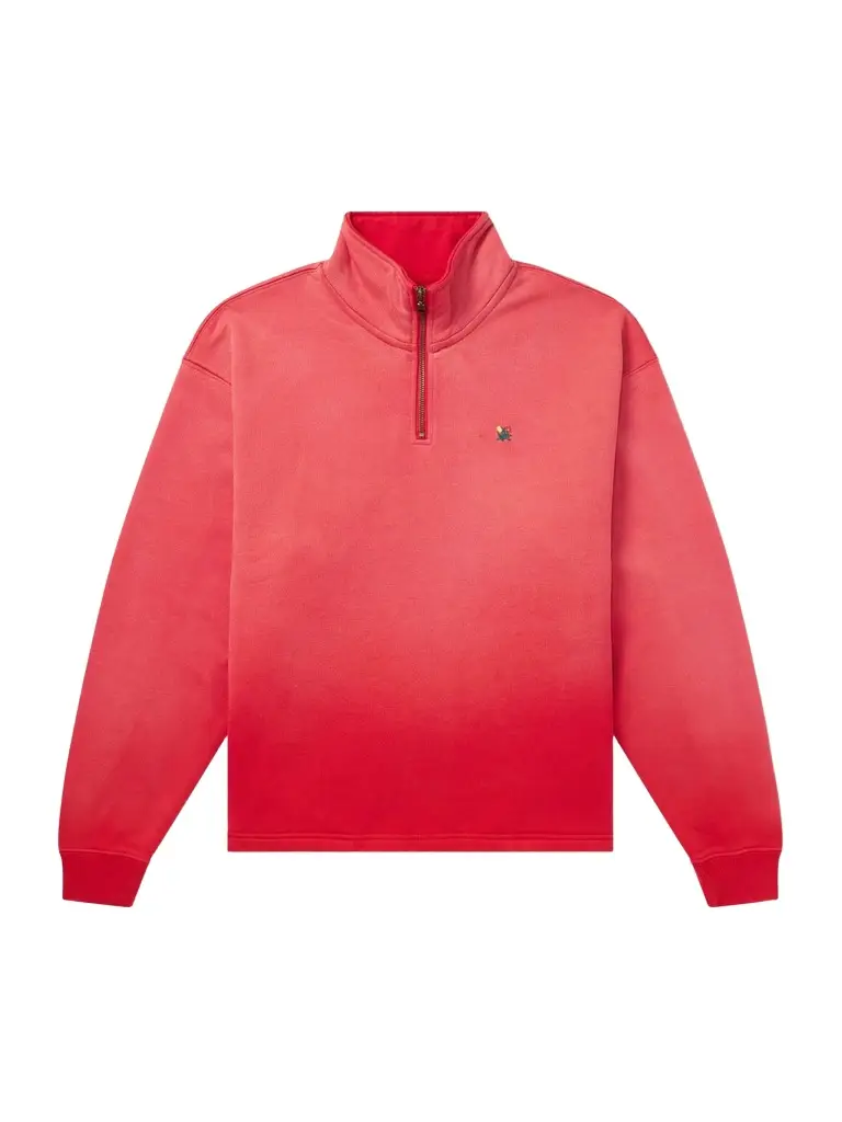 Aimé Leon Dore Logo-Embroidered Cotton-Jersey Half-Zip Sweatshirt - Men