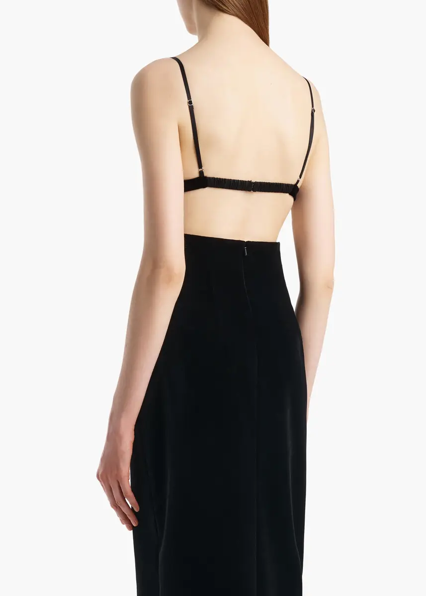 Khaite Talita Top In Black Velvet | Thumbnail 4 Khaite Talita Top In Black Velvet | Thumbnail 4