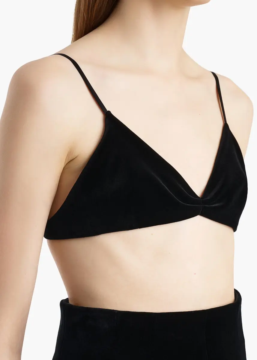 Khaite Talita Top In Black Velvet | Thumbnail 5 Khaite Talita Top In Black Velvet | Thumbnail 5