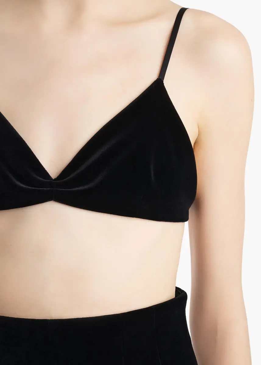 Khaite Talita Top In Black Velvet | Thumbnail 6 Khaite Talita Top In Black Velvet | Thumbnail 6