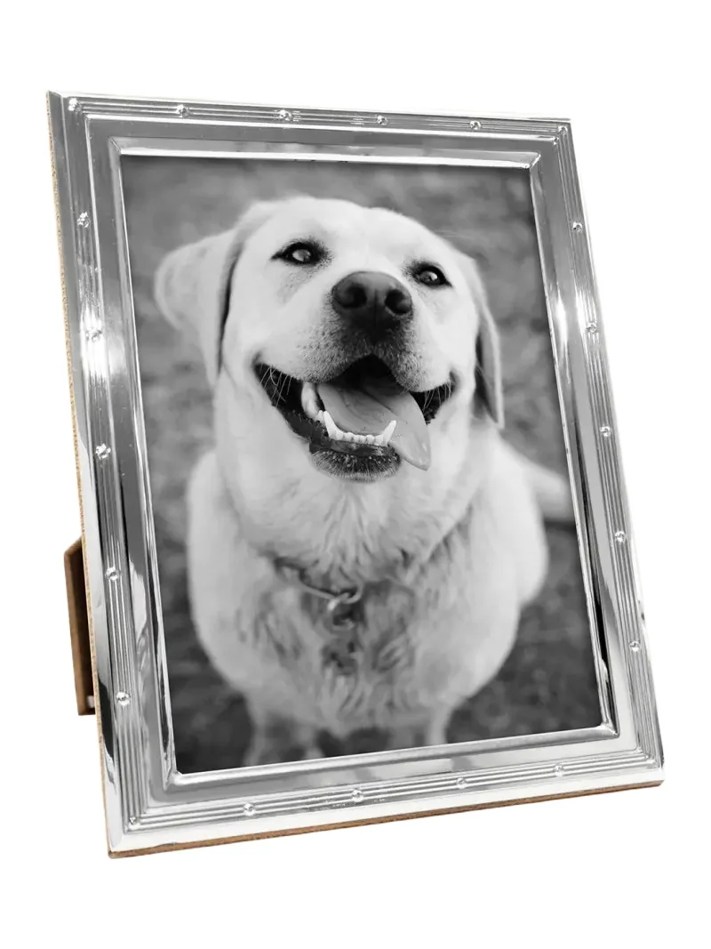 MONICA RICH KOSANN Beaded Pinstripe Photo Frame, 5" x 7"