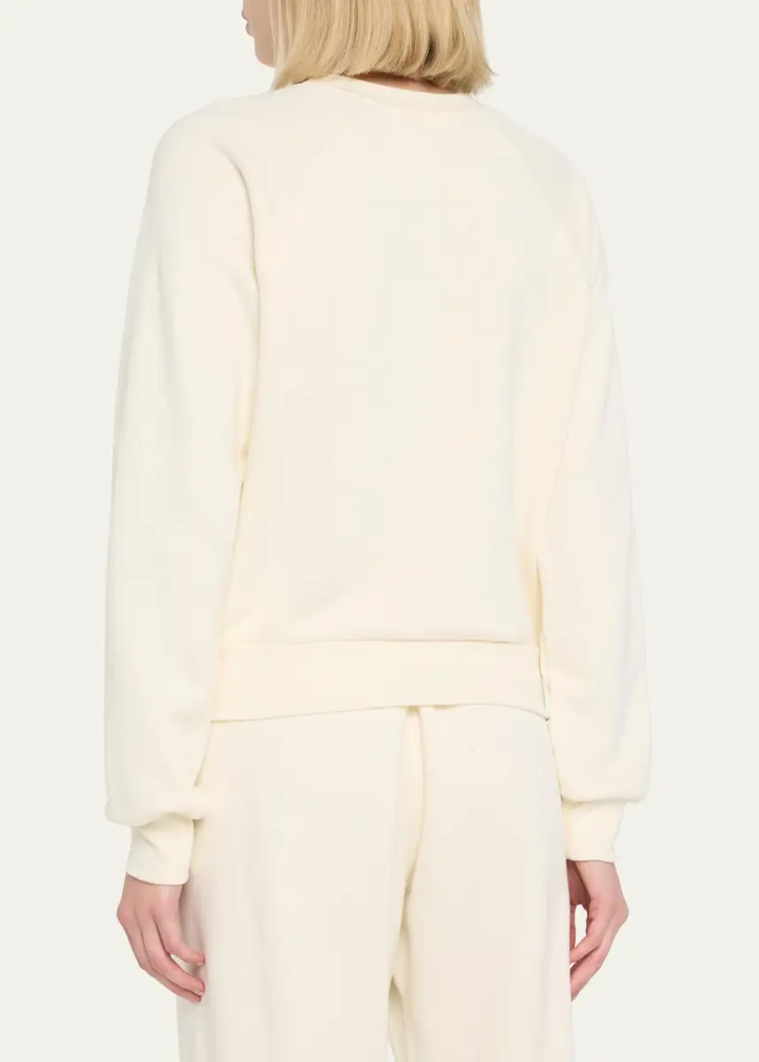 ÉTERNE Shrunken Raglan-Sleeve Sweatshirt | Thumbnail 3 ÉTERNE Shrunken Raglan-Sleeve Sweatshirt | Thumbnail 3