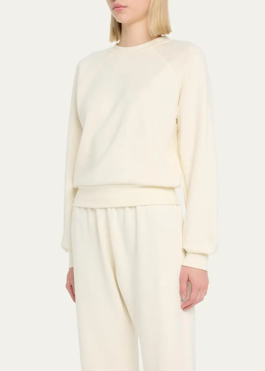 ÉTERNE Shrunken Raglan-Sleeve Sweatshirt | Thumbnail 4 ÉTERNE Shrunken Raglan-Sleeve Sweatshirt | Thumbnail 4