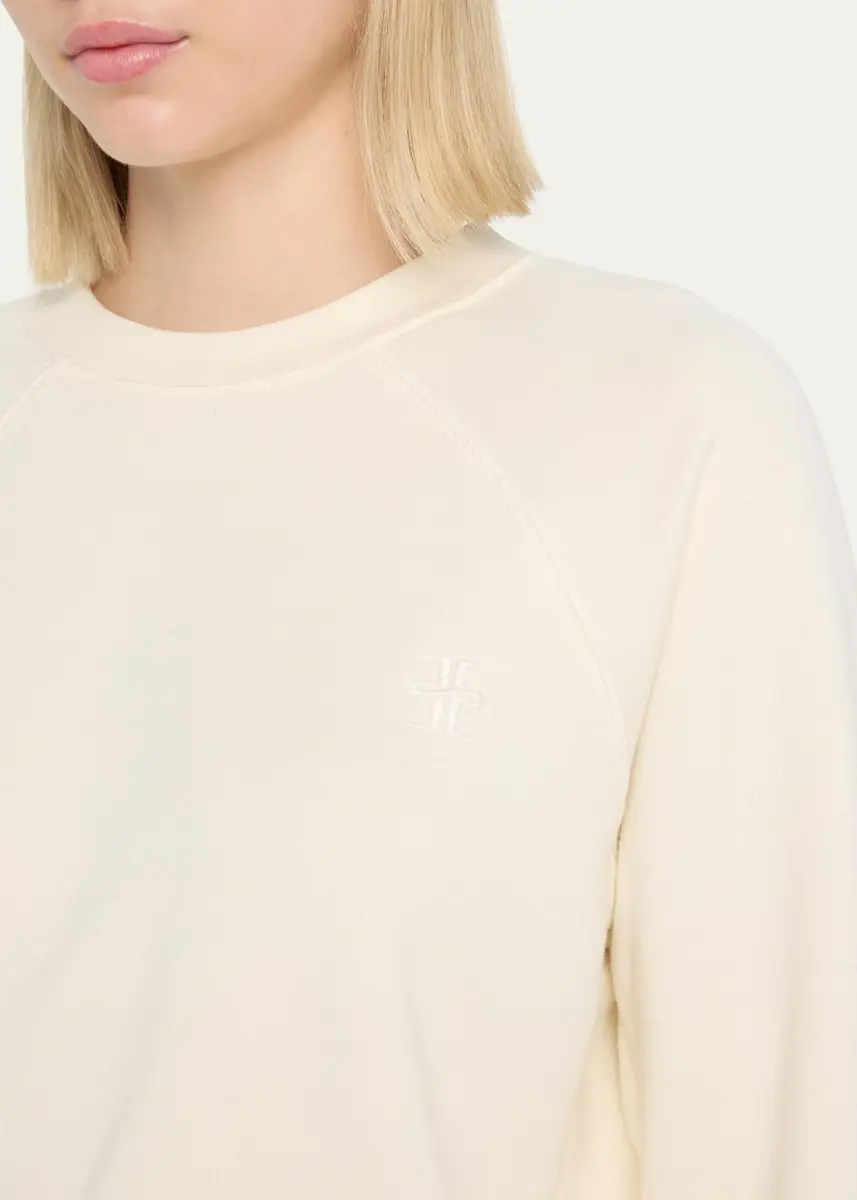 ÉTERNE Shrunken Raglan-Sleeve Sweatshirt | Thumbnail 5 ÉTERNE Shrunken Raglan-Sleeve Sweatshirt | Thumbnail 5